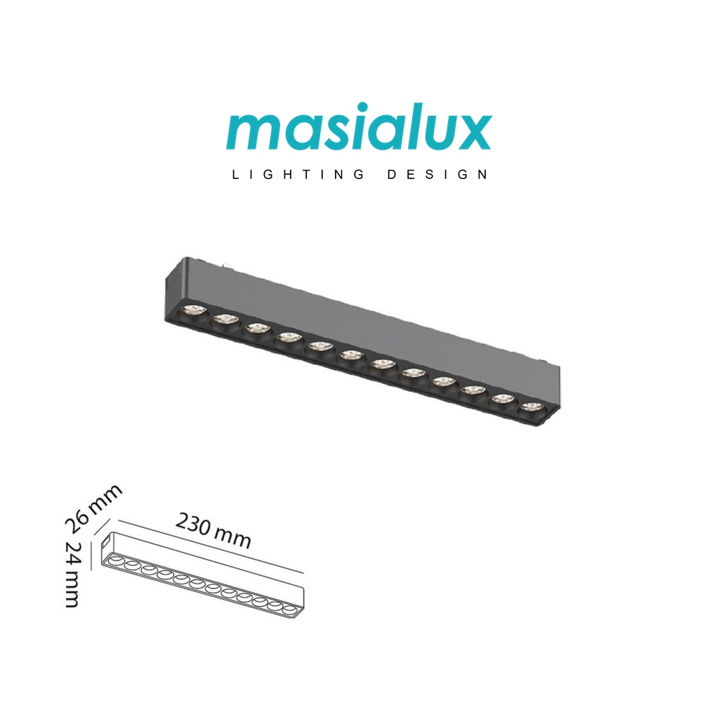 12W Slim Mercek Lensli