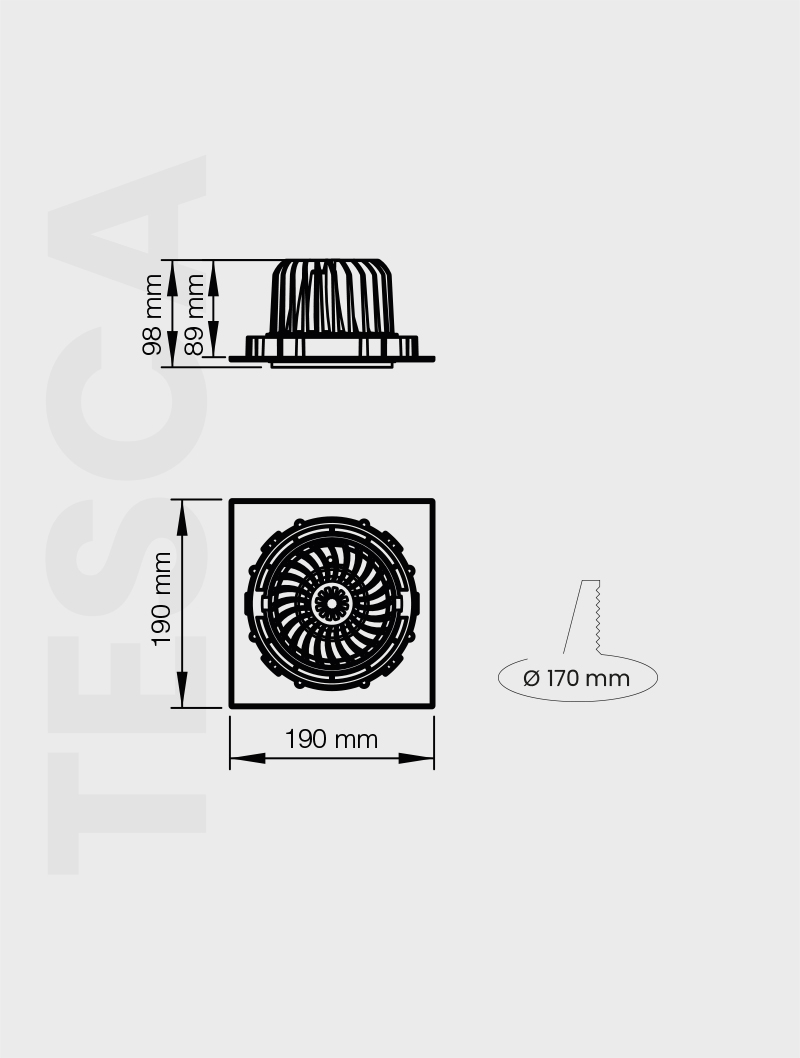 Masialux MD 101-1-118 Receessed Lighting Recessed Lighting armatürü
