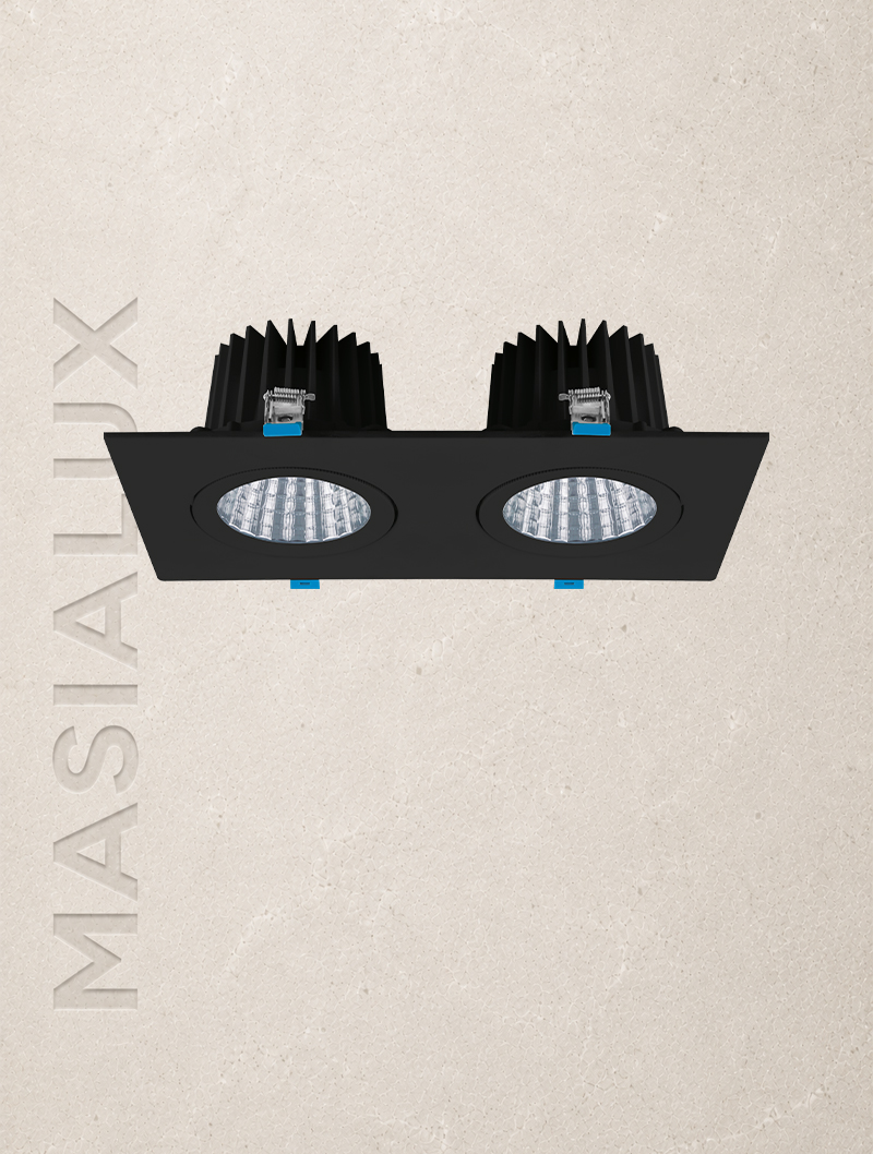 Masialux MD 101-2-100 Recessed Lighting LED armatür 40W 54W IP20
