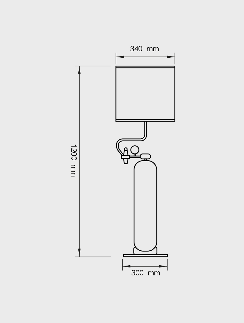 Masialux ME 300 Floor Lamp Floor Lamps armatürü