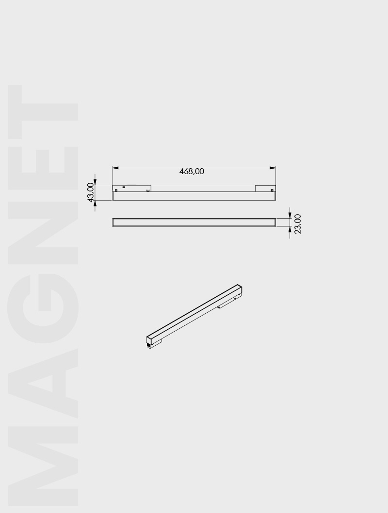 Masialux MRM 102-4 Magnet Ray Spot Magnet Ray Spot armatürü