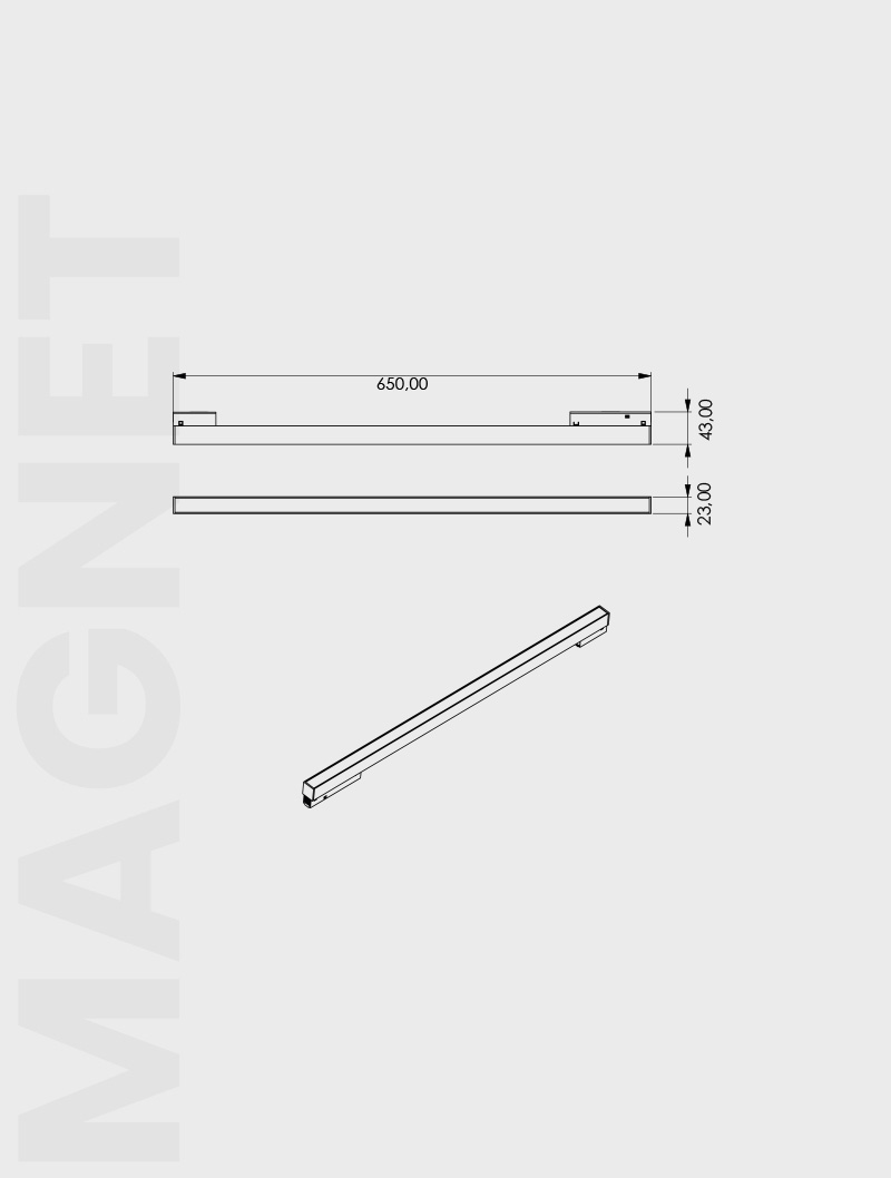 Masialux MRM 102-5 Magnet Ray Spot Magnet Ray Spot armatürü