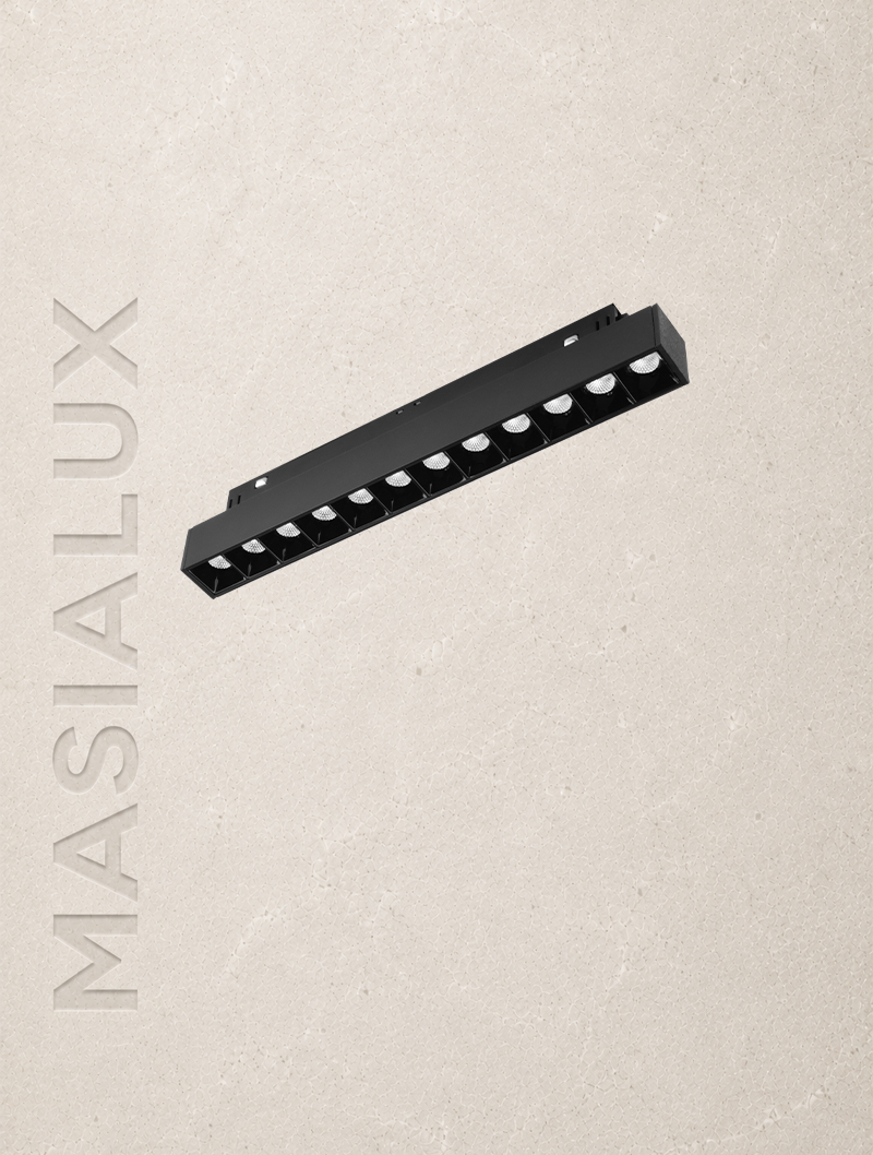 Masialux MRM 103-2 Magnetic Track Spotlight LED armatür 17W IP20