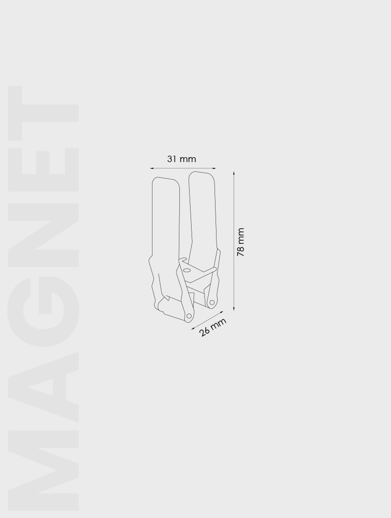 Masialux MRMY 1000 Sıva Altı Yay Aparatı Magnet Ray armatürü